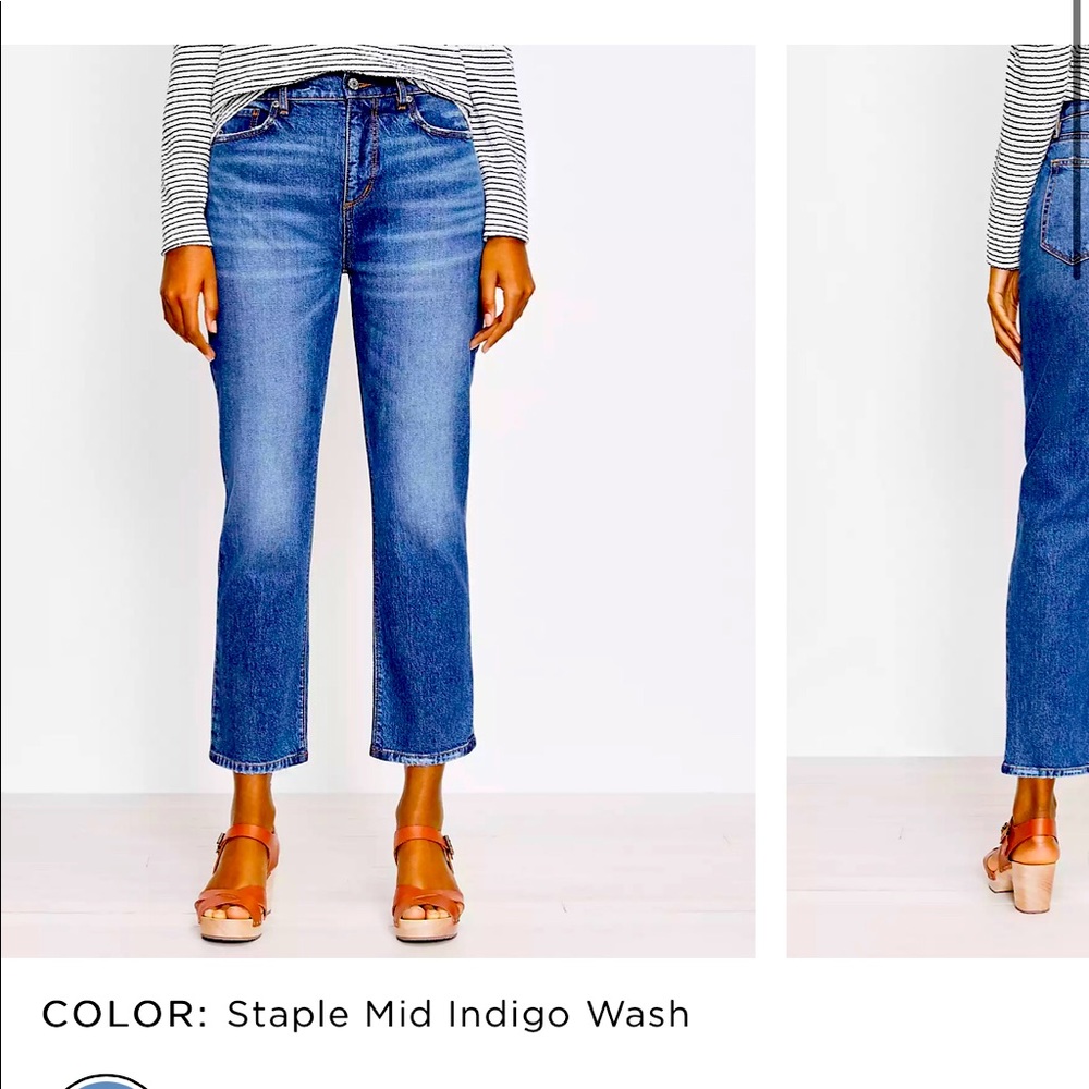 Loft cropped jeans NWT